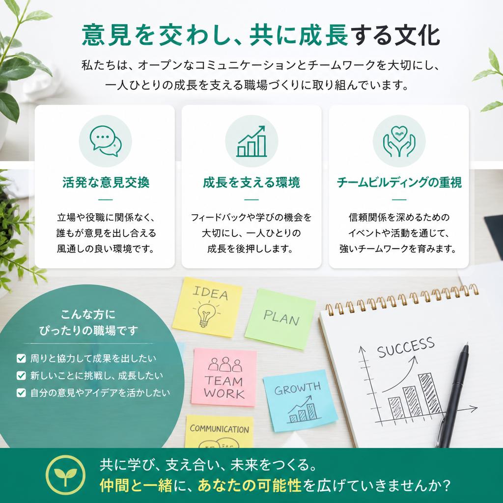 活気あふれる職場環境