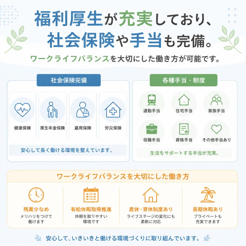 充実の福利厚生