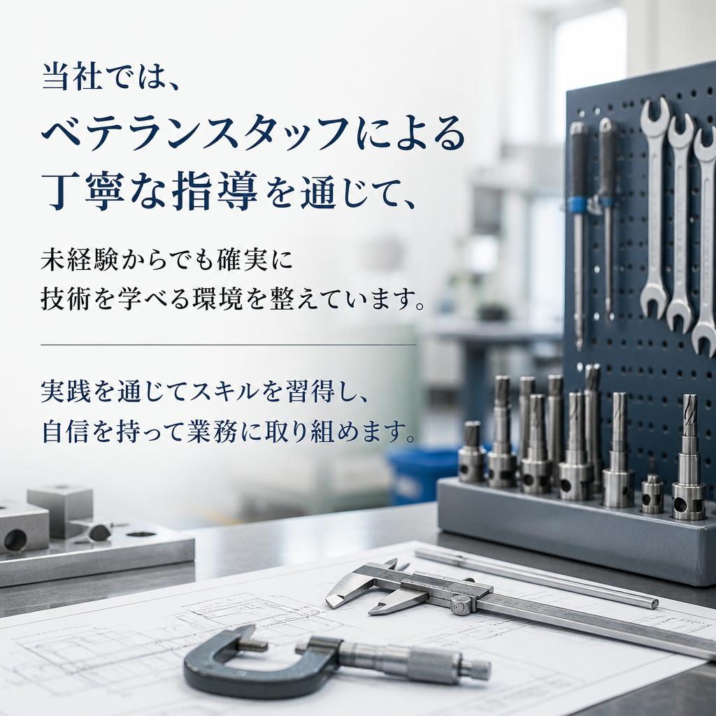 充実した教育体制でスキルを磨く