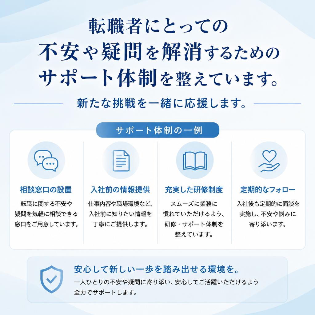 転職者のためのサポート