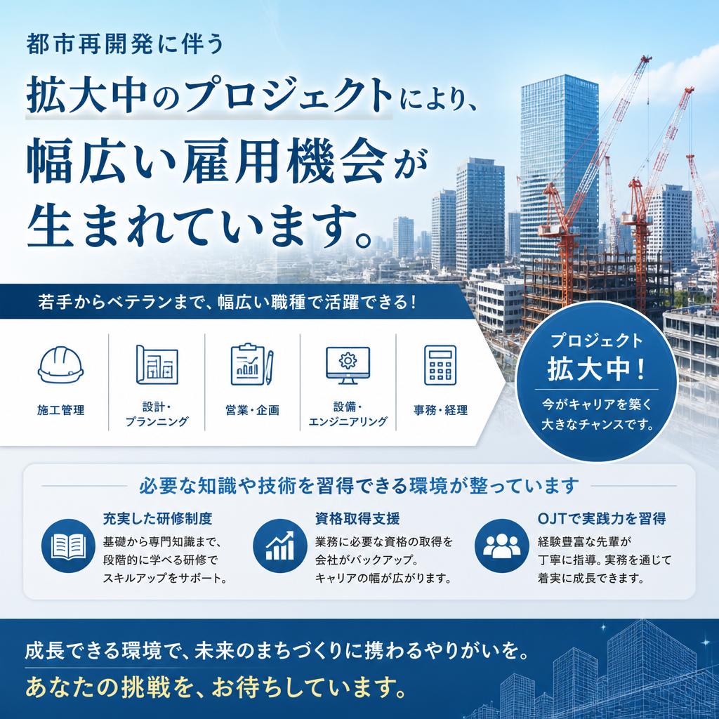 豊富な雇用機会と成長のチャンス