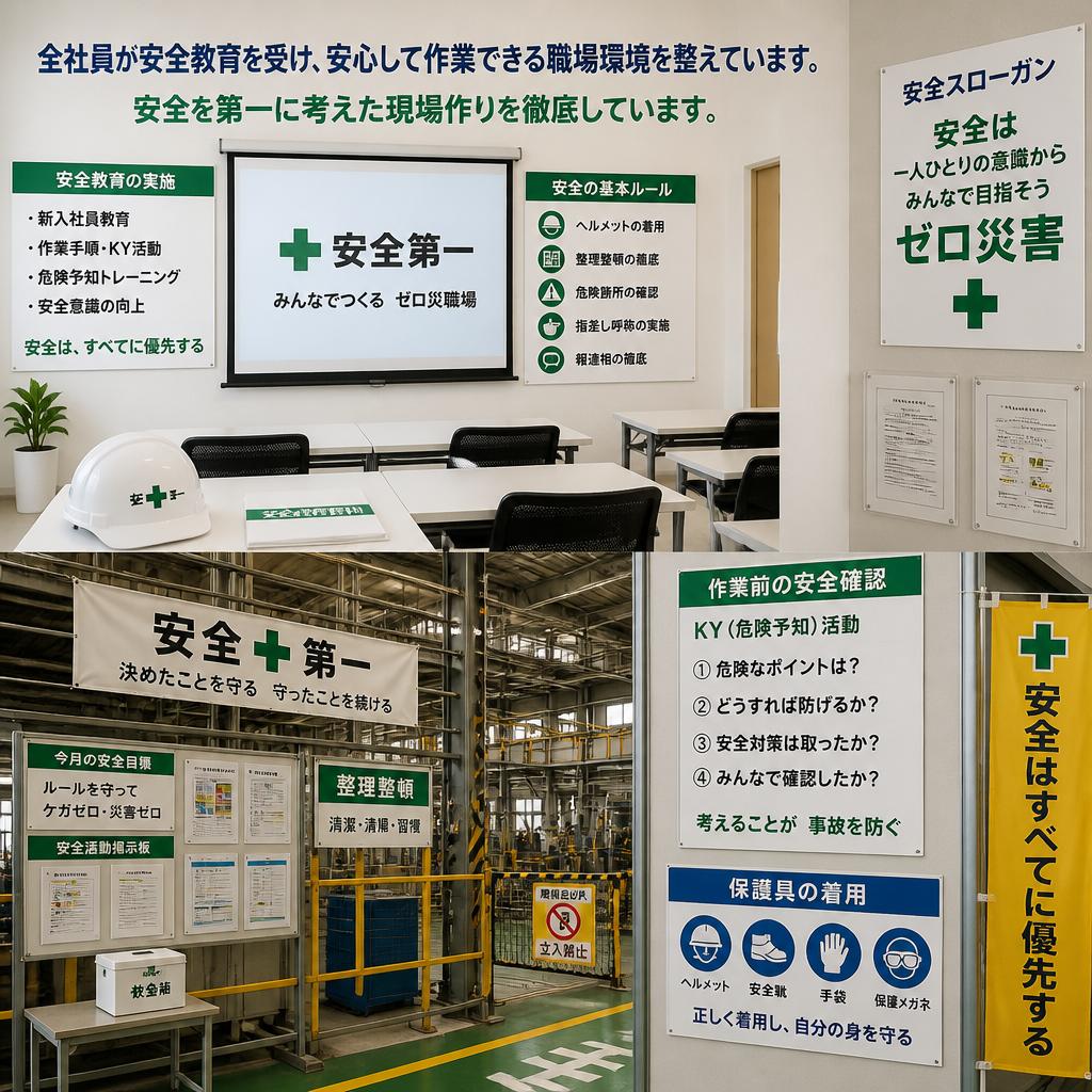 安全第一！安心して働ける職場環境