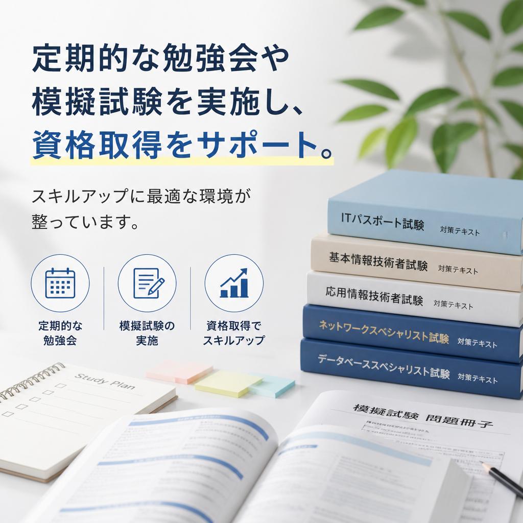 技術習得を支える様々な取り組み