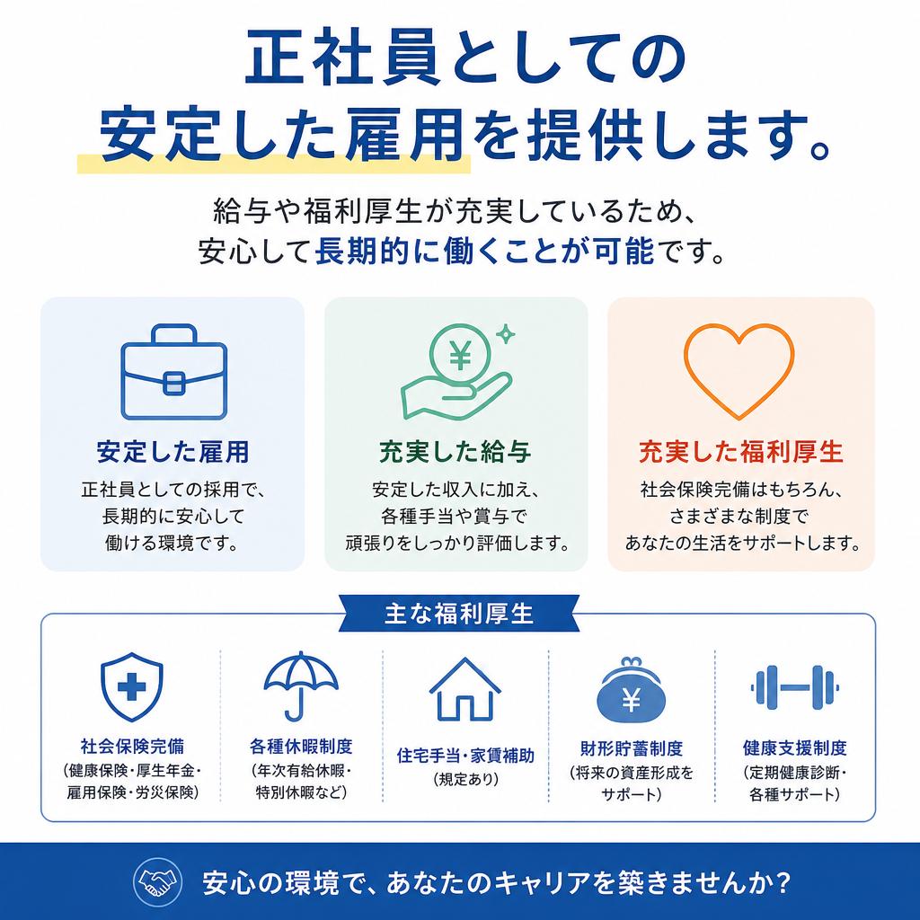 正社員募集で安定した職場の実現