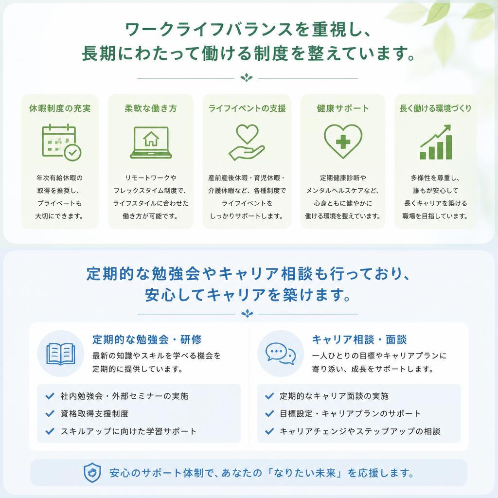 長期的なキャリア形成をサポート