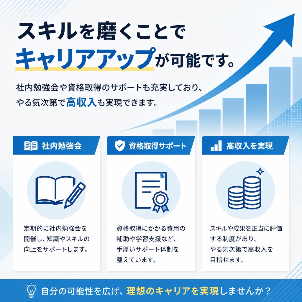 キャリアアップのチャンスが広がる！