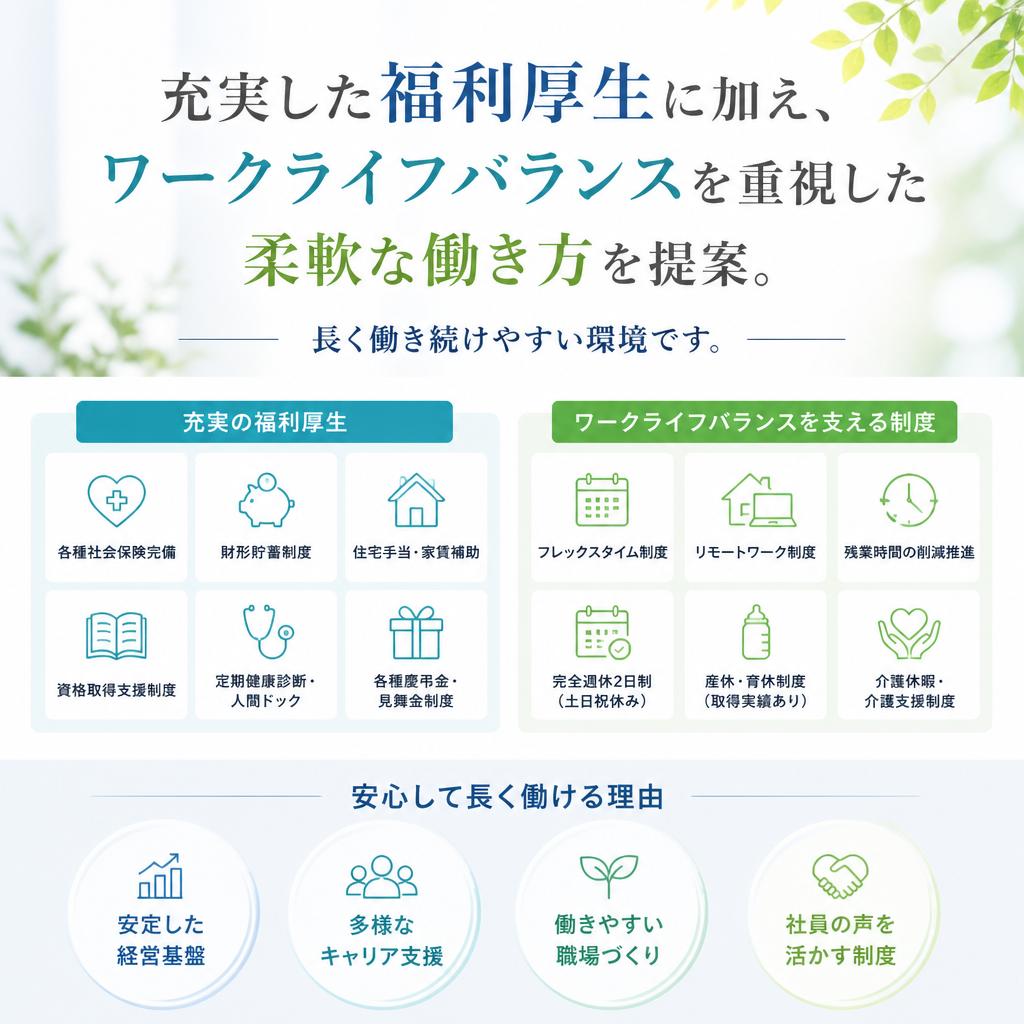 福利厚生と働きやすさ