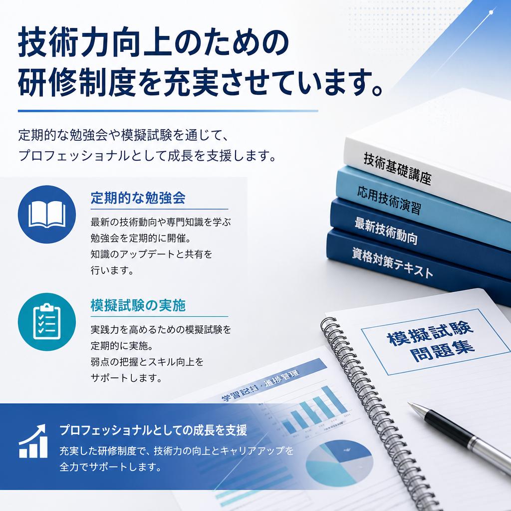 充実の研修制度