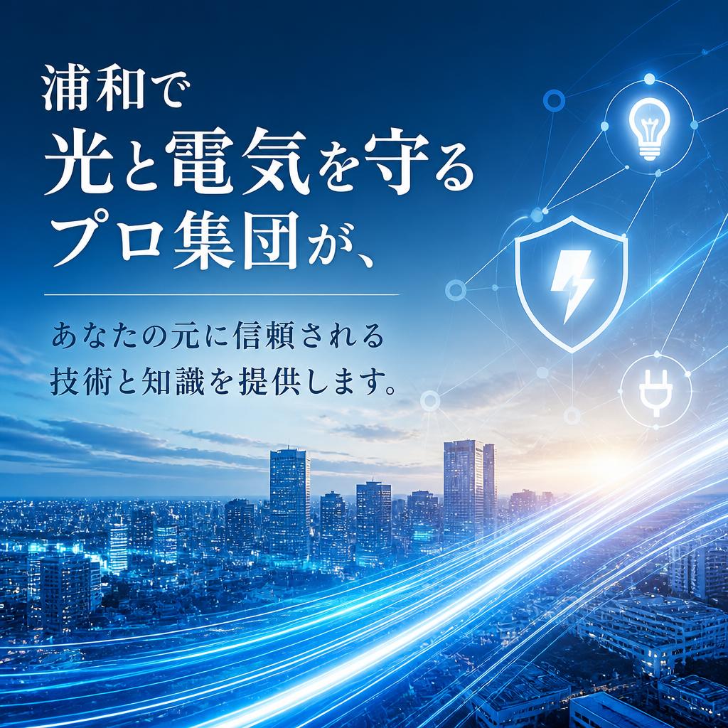 浦和で光と電気を守るプロ集団が、あなたの元に信頼される技術と知識を提供します。