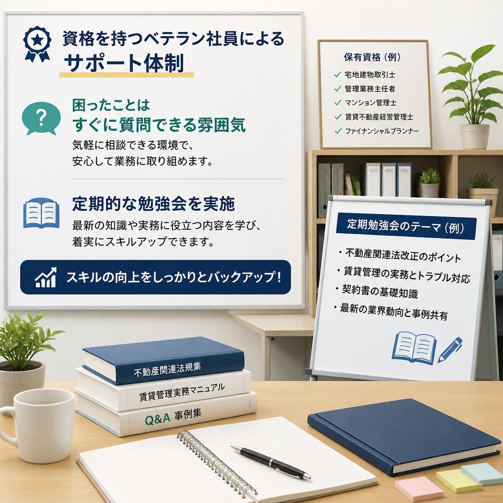 魅力その4：充実したサポート体制