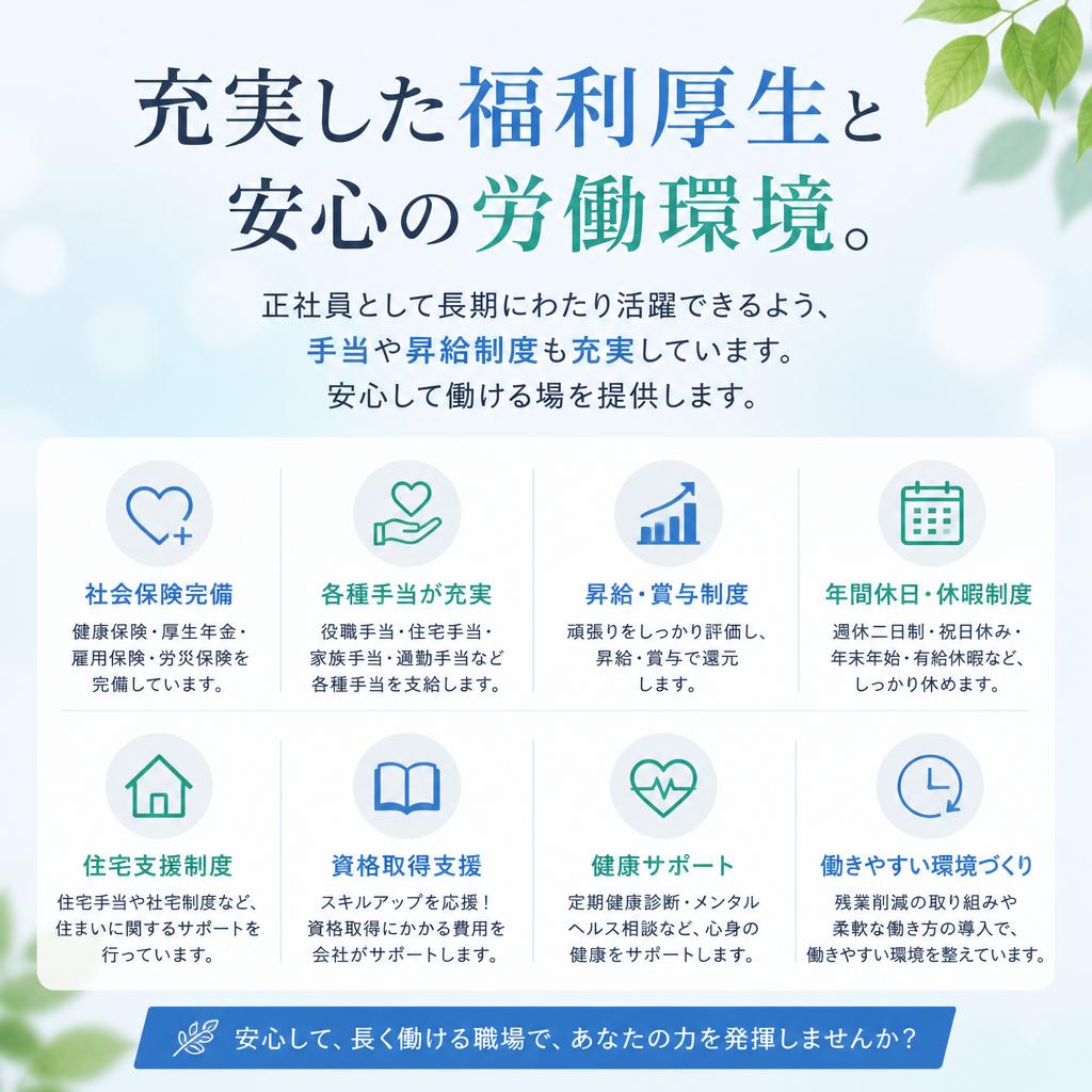 第三セクション: 正社員としての安定した雇用