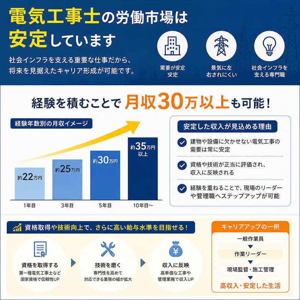 月収30万以上の安定収入