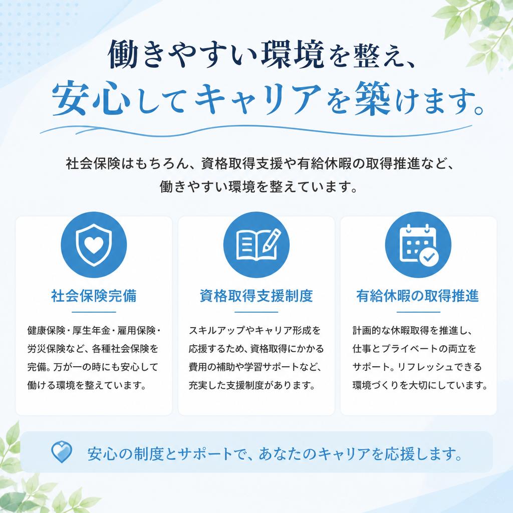 充実した福利厚生