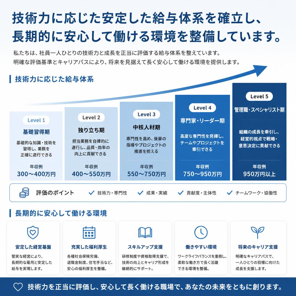 安定した収入を実現する環境