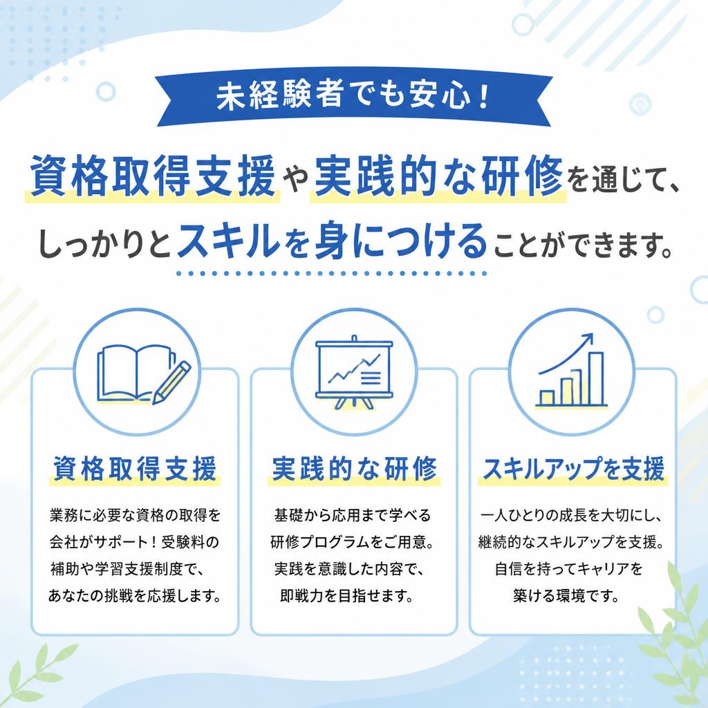 充実の研修制度