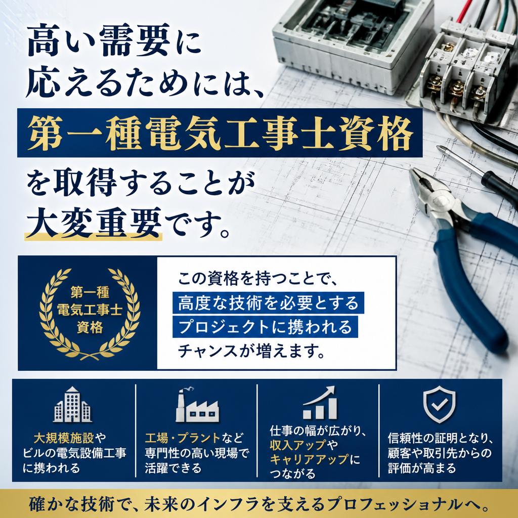第一種電気工事士資格の価値