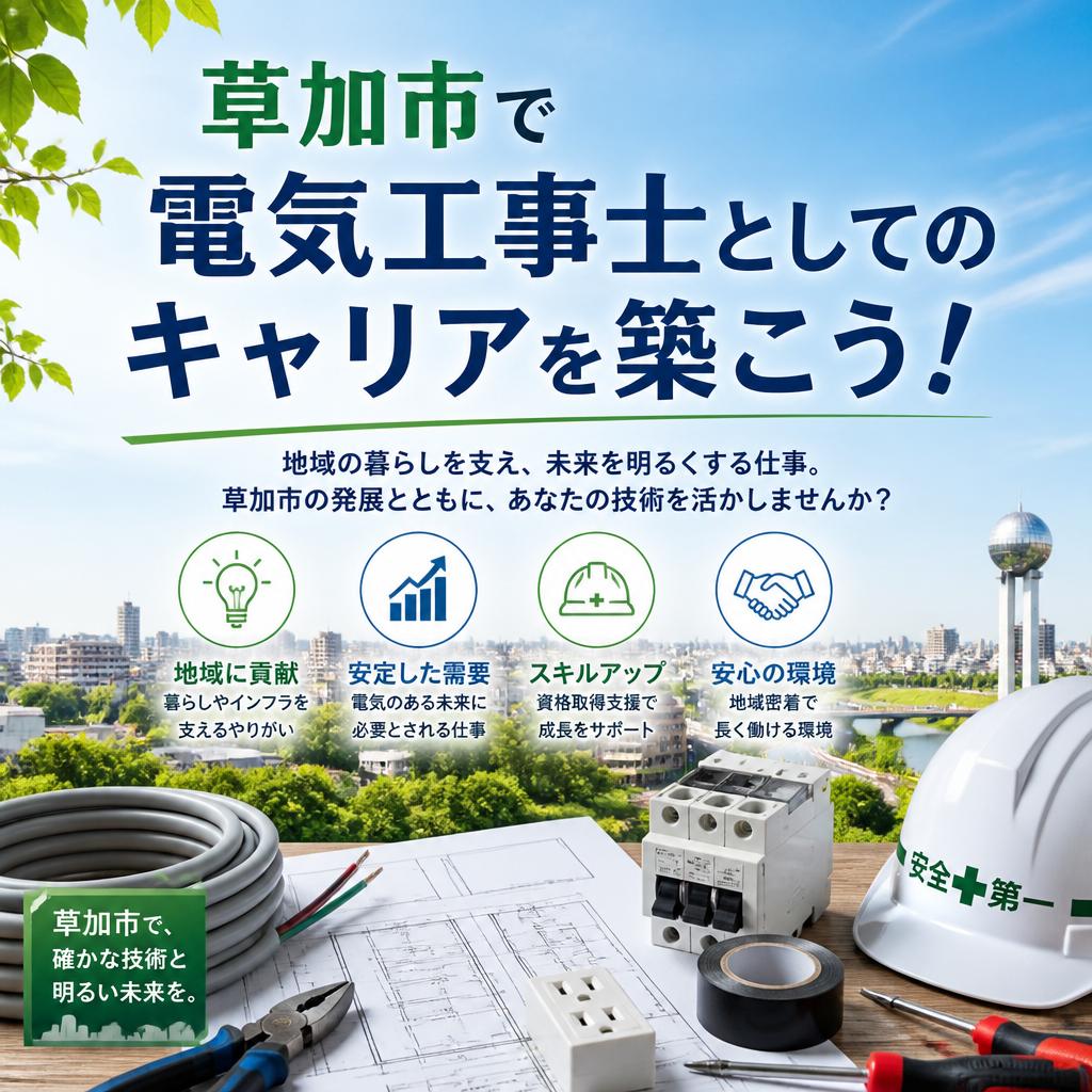 草加市で電気工事士としてのキャリアを築こう！