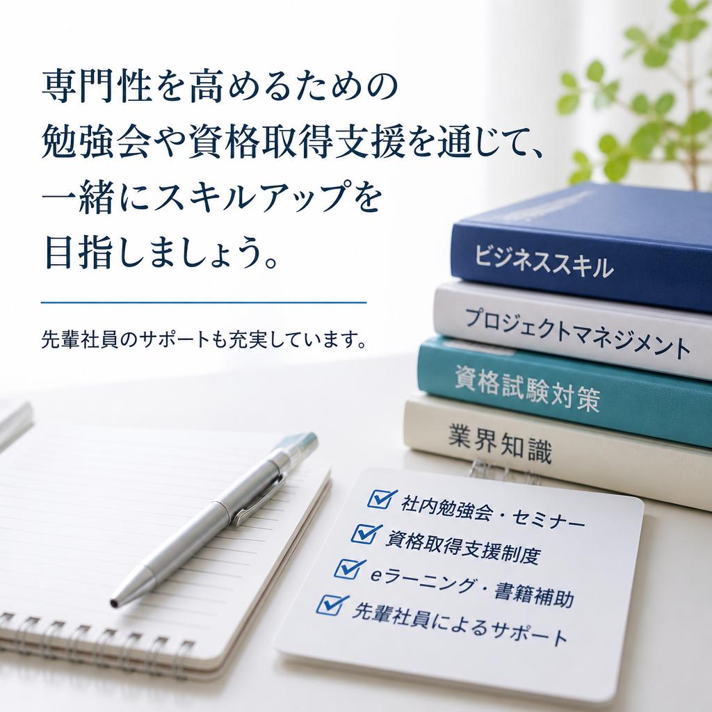技術者としての成長をサポート