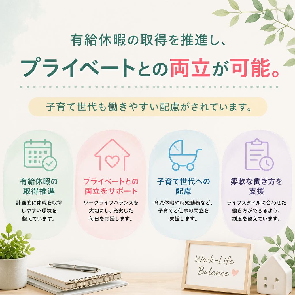 ワークライフバランスの実現