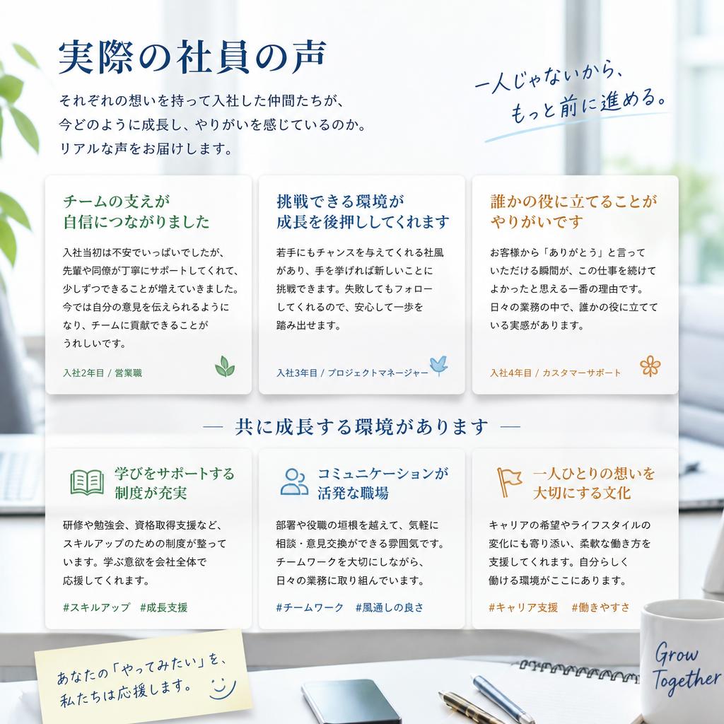 社員の声