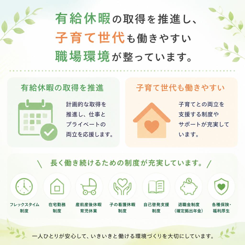 ワークライフバランスの実現